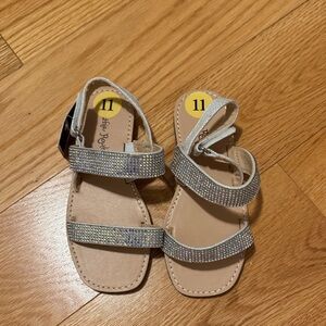Cynthia Rowley | Sparkly Silver Kids Sandals